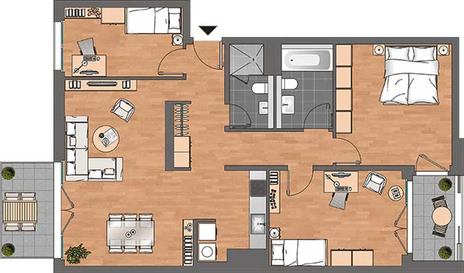 4 Zimmer Wohnung mit 105 m² in Düsseldorf – Bild 4