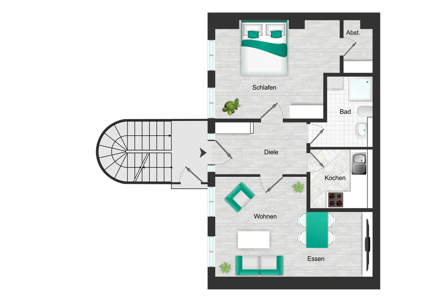 2 Zimmer Wohnung mit 51 m² in Dresden – Bild 11