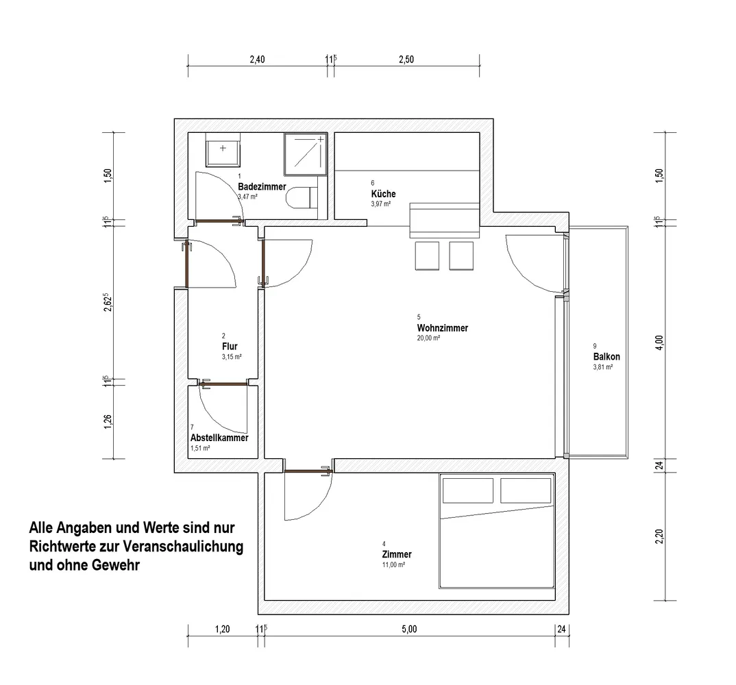 2 Zimmer Wohnung mit 48 m² in Hamburg – Bild 9