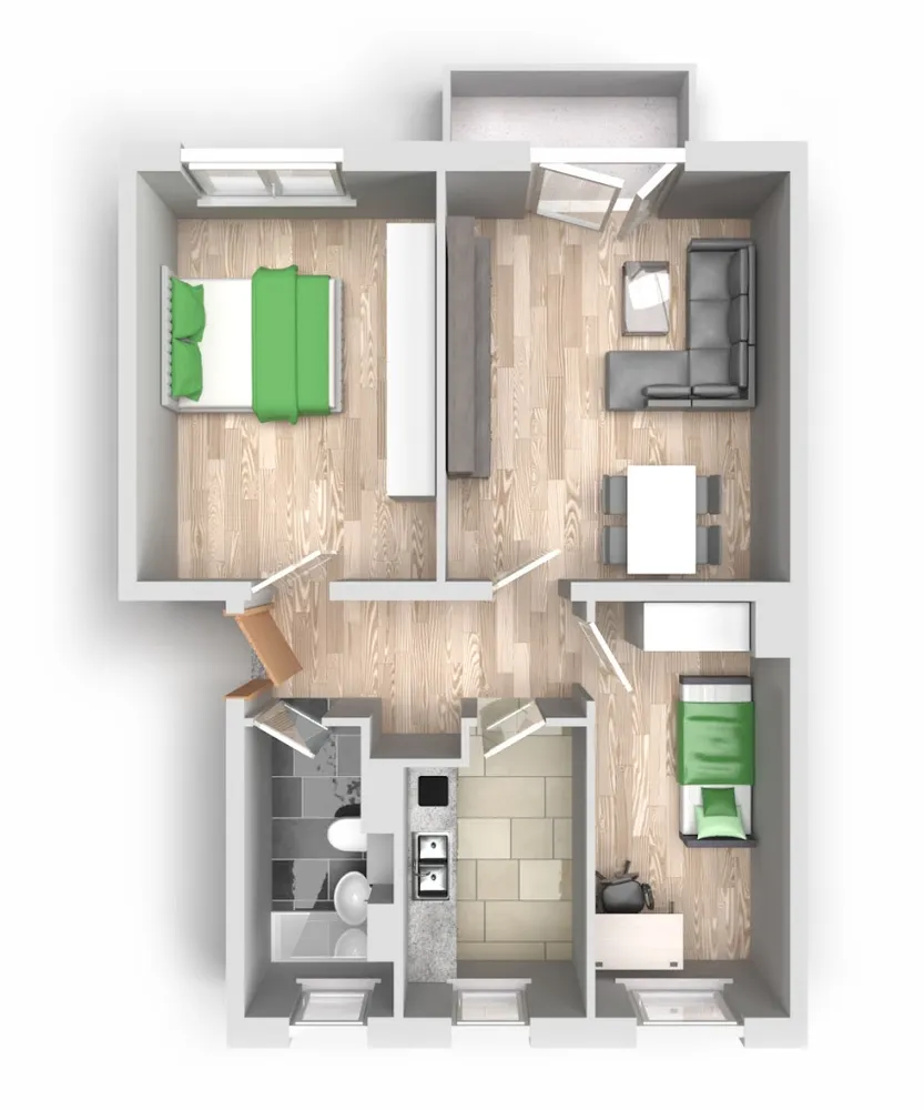 3 Zimmer Wohnung mit 60 m² in Halle (Saale) – Bild 5