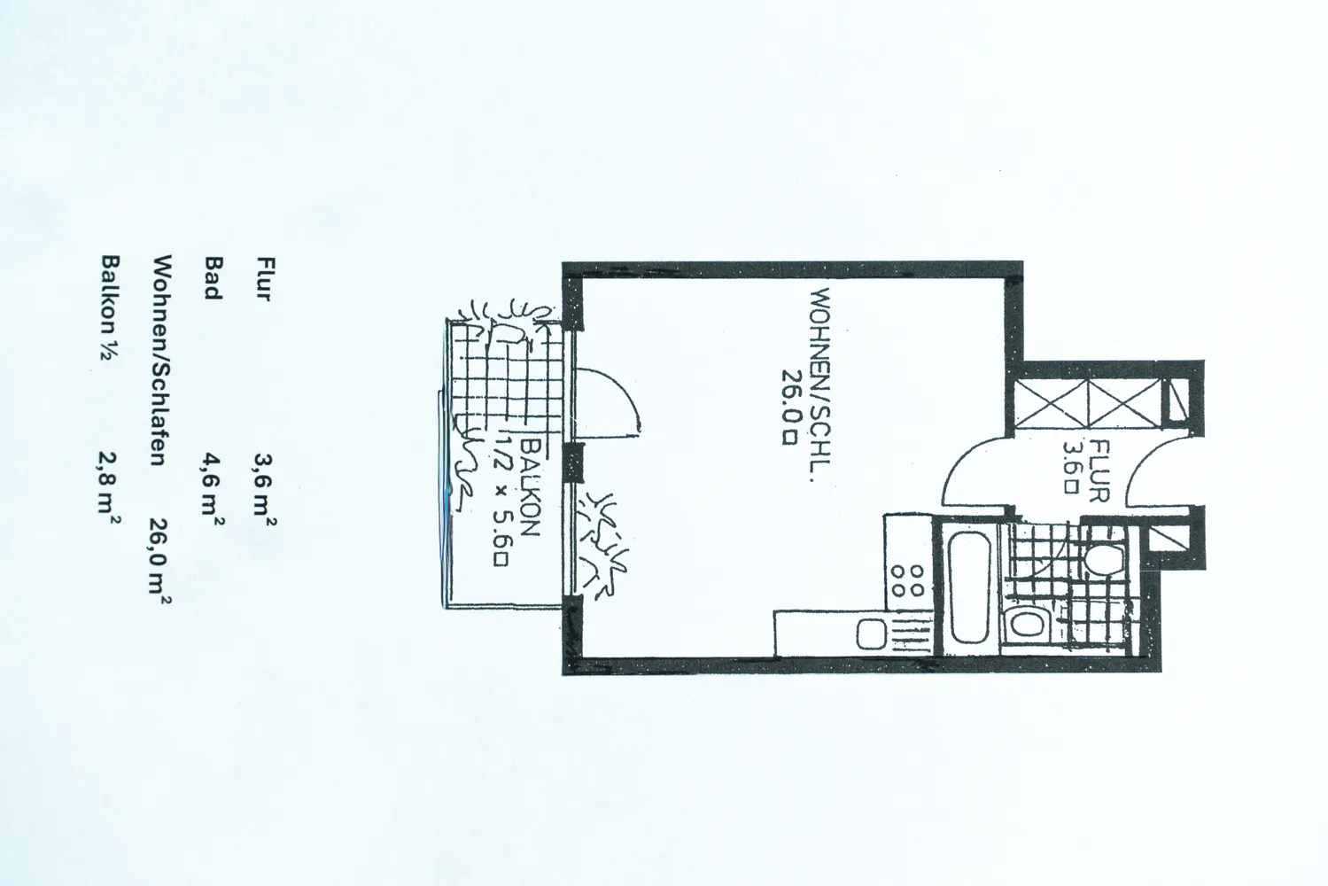 1 Zimmer Wohnung mit 37 m² in München – Bild 1