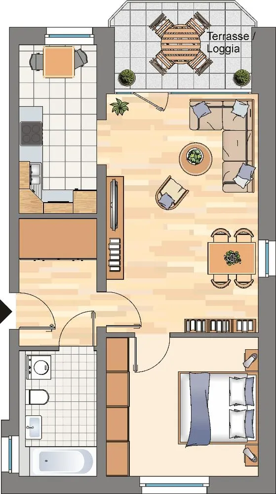2 Zimmer Wohnung mit 60 m² in Dortmund – Bild 1