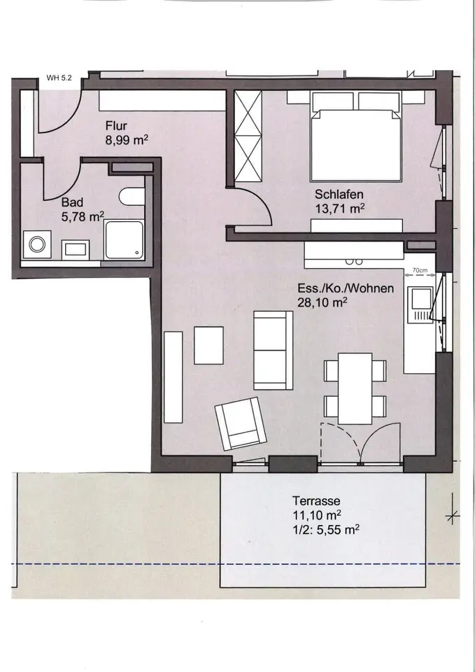 2 Zimmer Wohnung mit 62 m² in Nördlingen – Bild 5