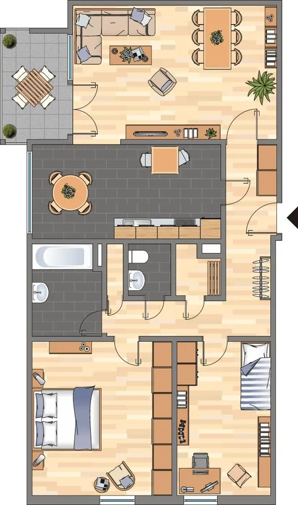 3 Zimmer Wohnung mit 79 m² in Dortmund – Bild 2