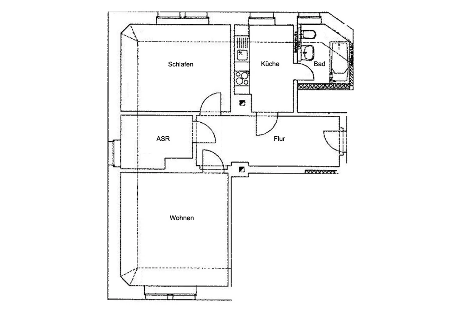2 Zimmer Wohnung mit 56 m² in Dresden – Bild 2