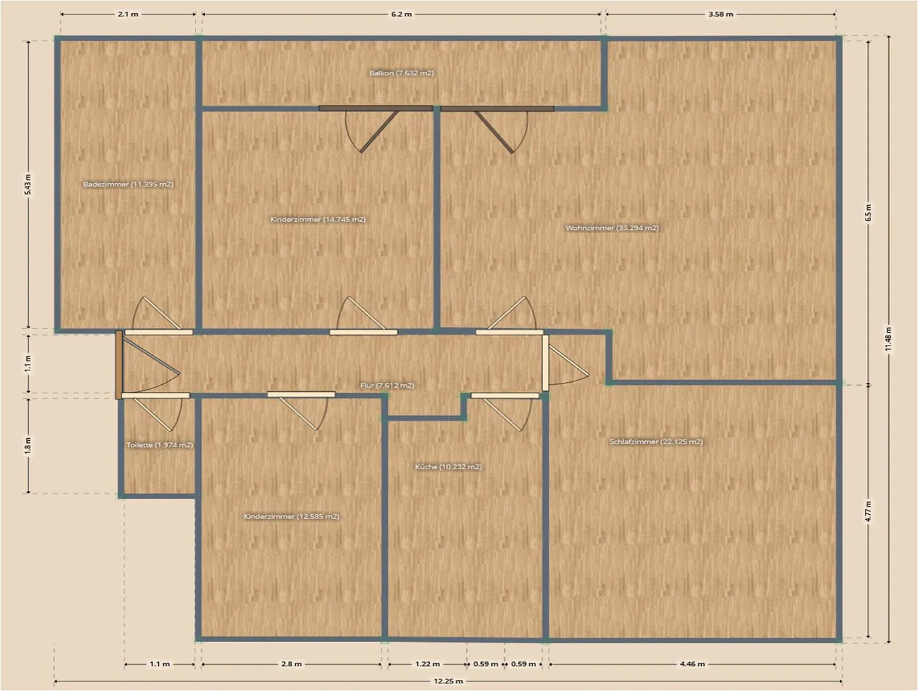 4 room apartment with 110 m² in Dortmund – Photo 5