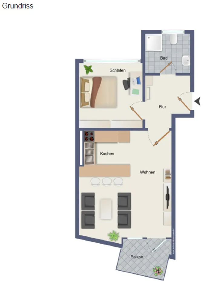 2 Zimmer Wohnung mit 50 m² in Hannover – Bild 10