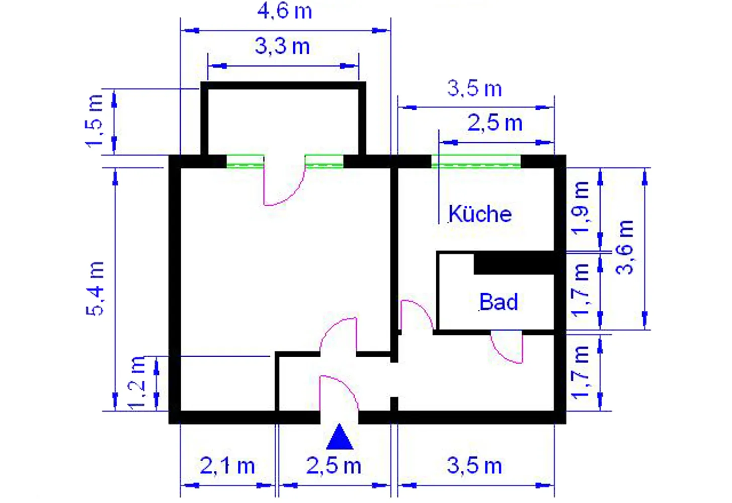 1 Zimmer Wohnung mit 43 m² in Magdeburg – Bild 3