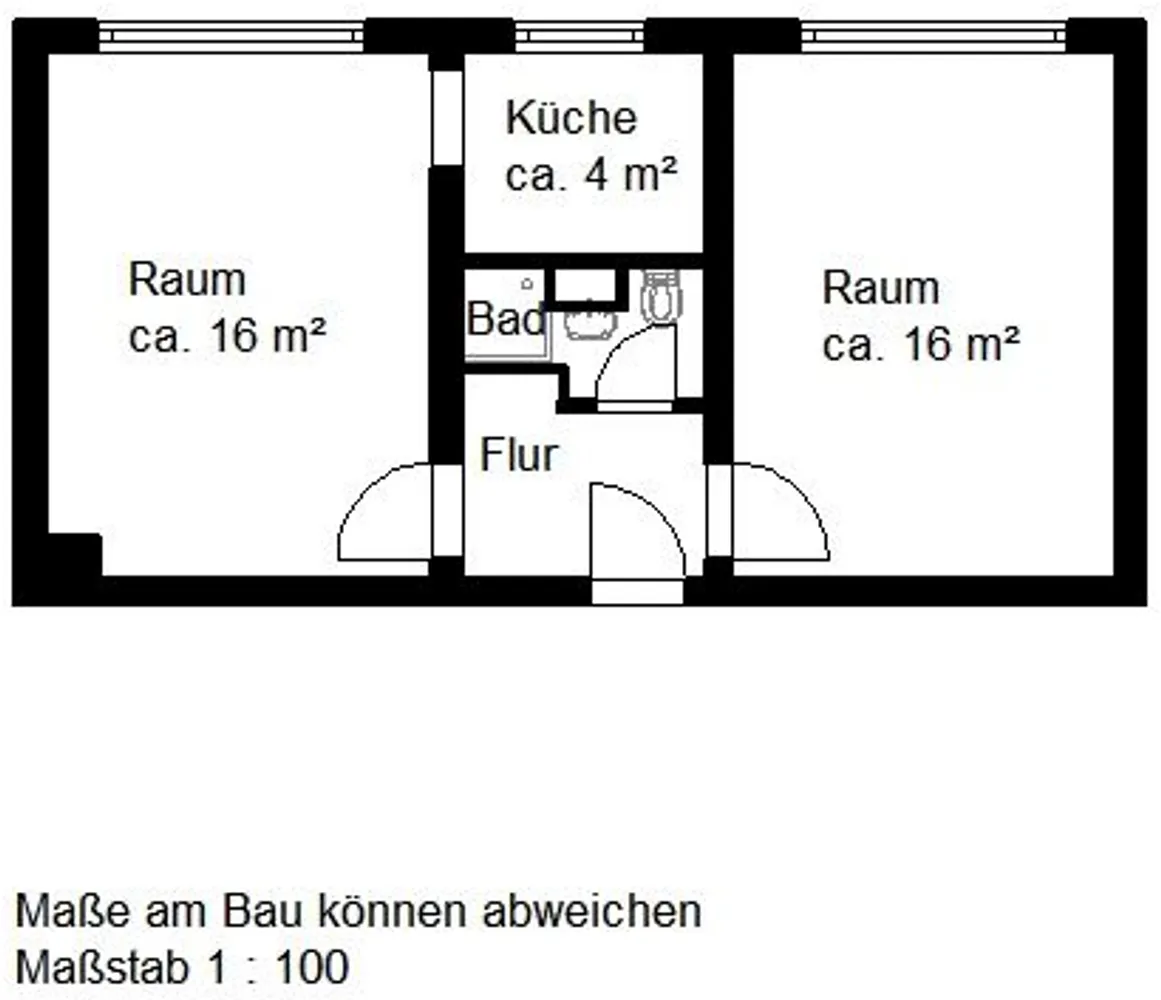2 Zimmer Wohnung mit 40 m² in Halle (Saale) – Bild 6
