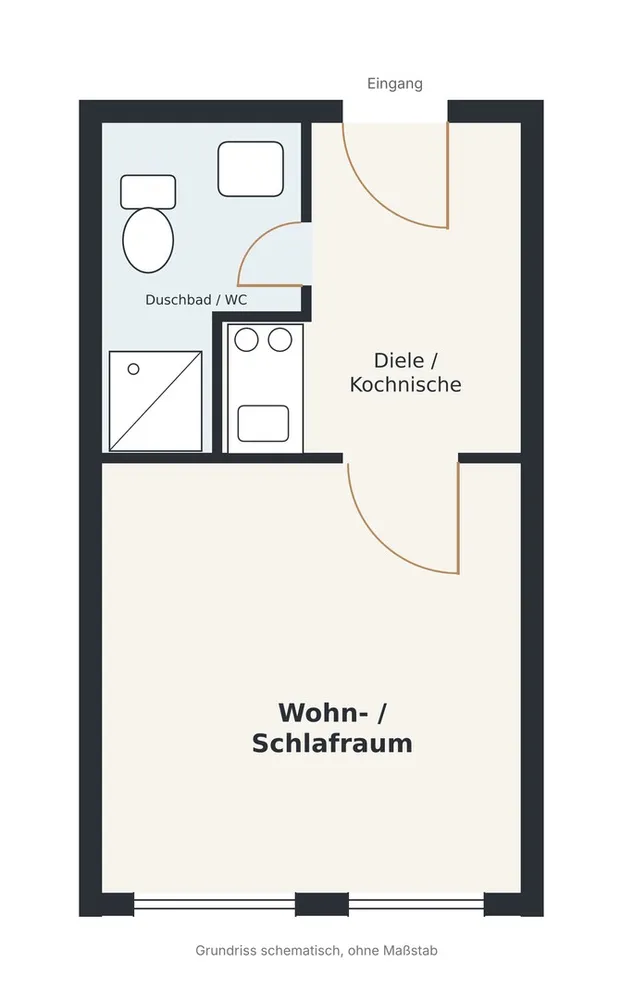 1 room apartment with 20 m² in Dresden – Photo 9