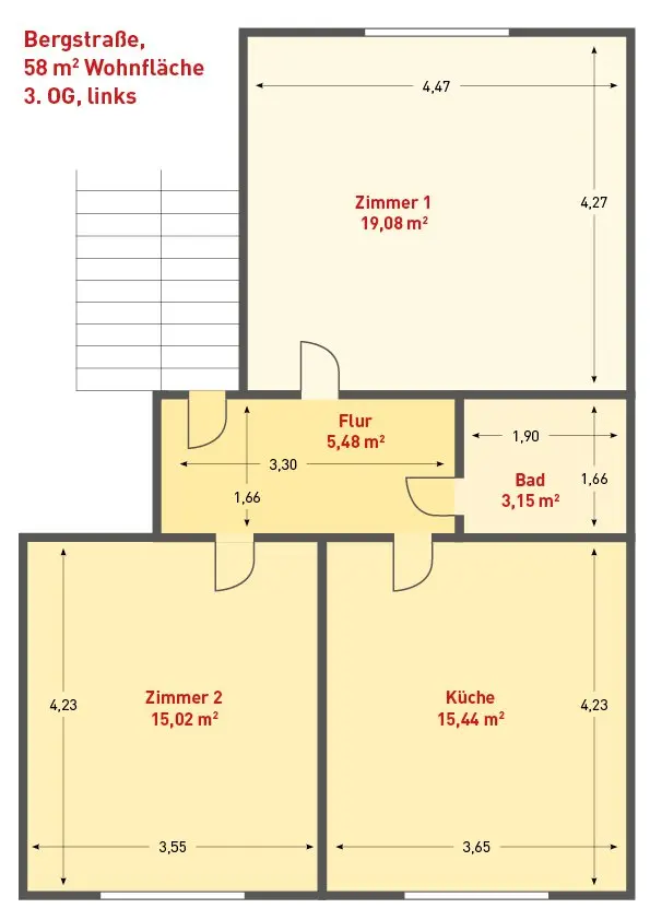 2 Zimmer Wohnung mit 58 m² in Hagen – Bild 9