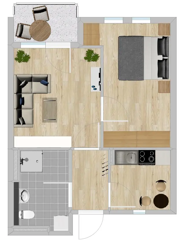 2 Zimmer Wohnung mit 46 m² in Riesa – Bild 5