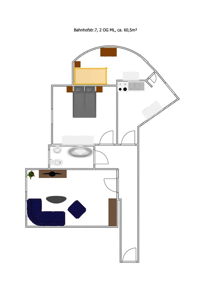 3 Zimmer Wohnung mit 65 m² in Halberstadt – Bild 3