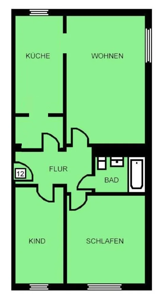 3 room apartment with 66 m² in Chemnitz – Photo 8