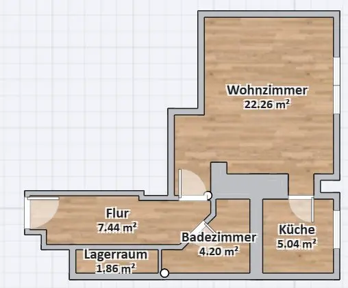 2 Zimmer Wohnung mit 36 m² in Kamenz – Bild 7