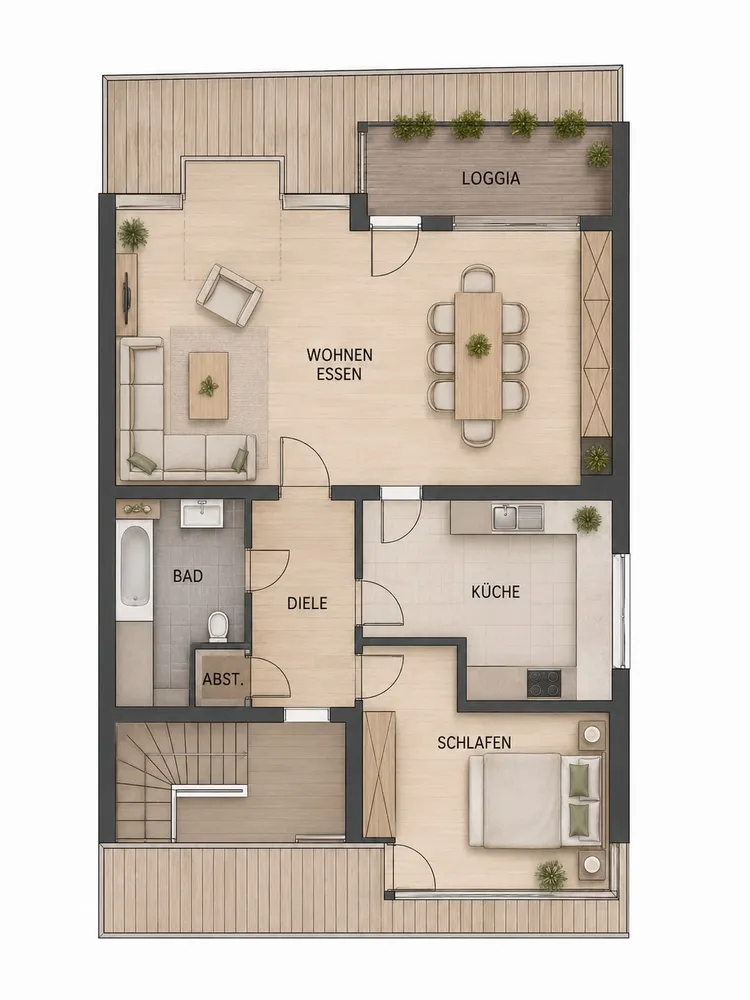 2 Zimmer Wohnung mit 70 m² in Köln – Bild 8