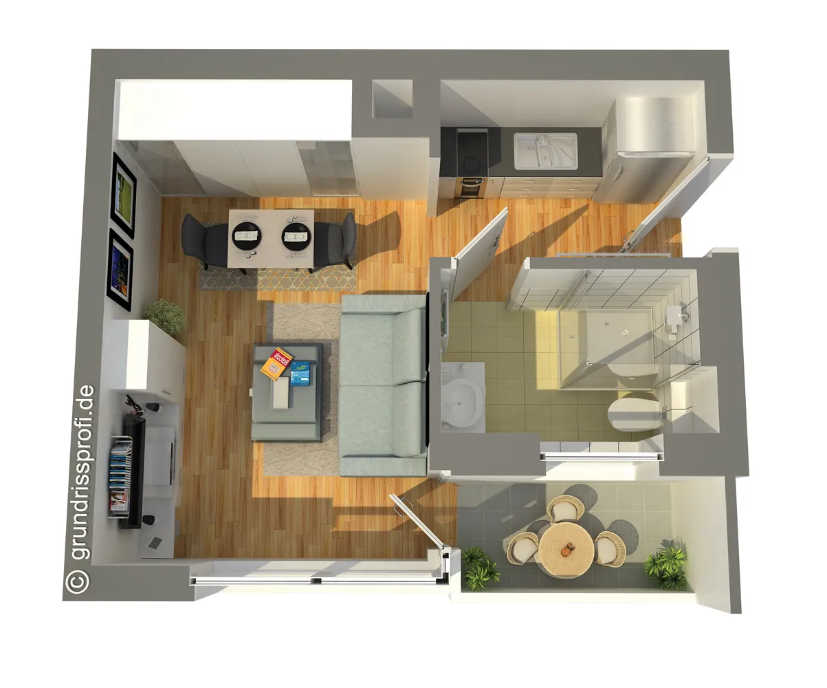 1 Zimmer Wohnung mit 24 m² in Krefeld – Bild 7