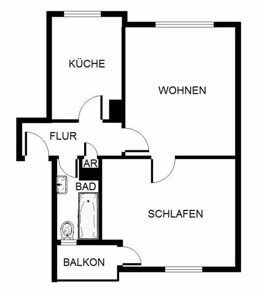 2 Zimmer Wohnung mit 54 m² in Mannheim – Bild 4