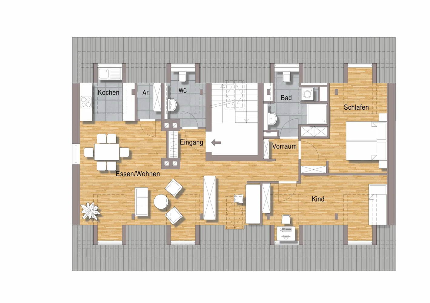 3 room apartment with 81 m² in Munich – Photo 6