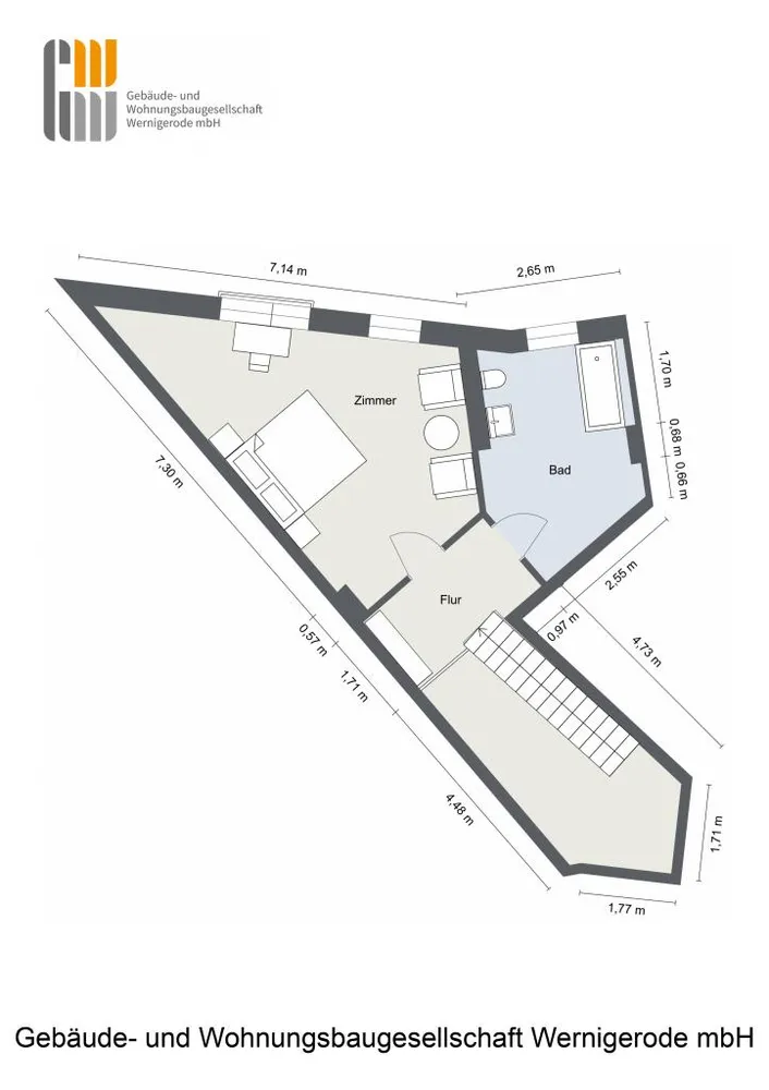 3 Zimmer Wohnung mit 103 m² in Wernigerode – Bild 1