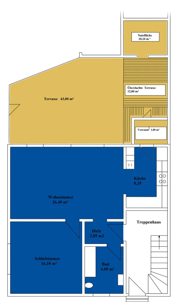 2 Zimmer Wohnung mit 74 m² in Köln – Bild 12