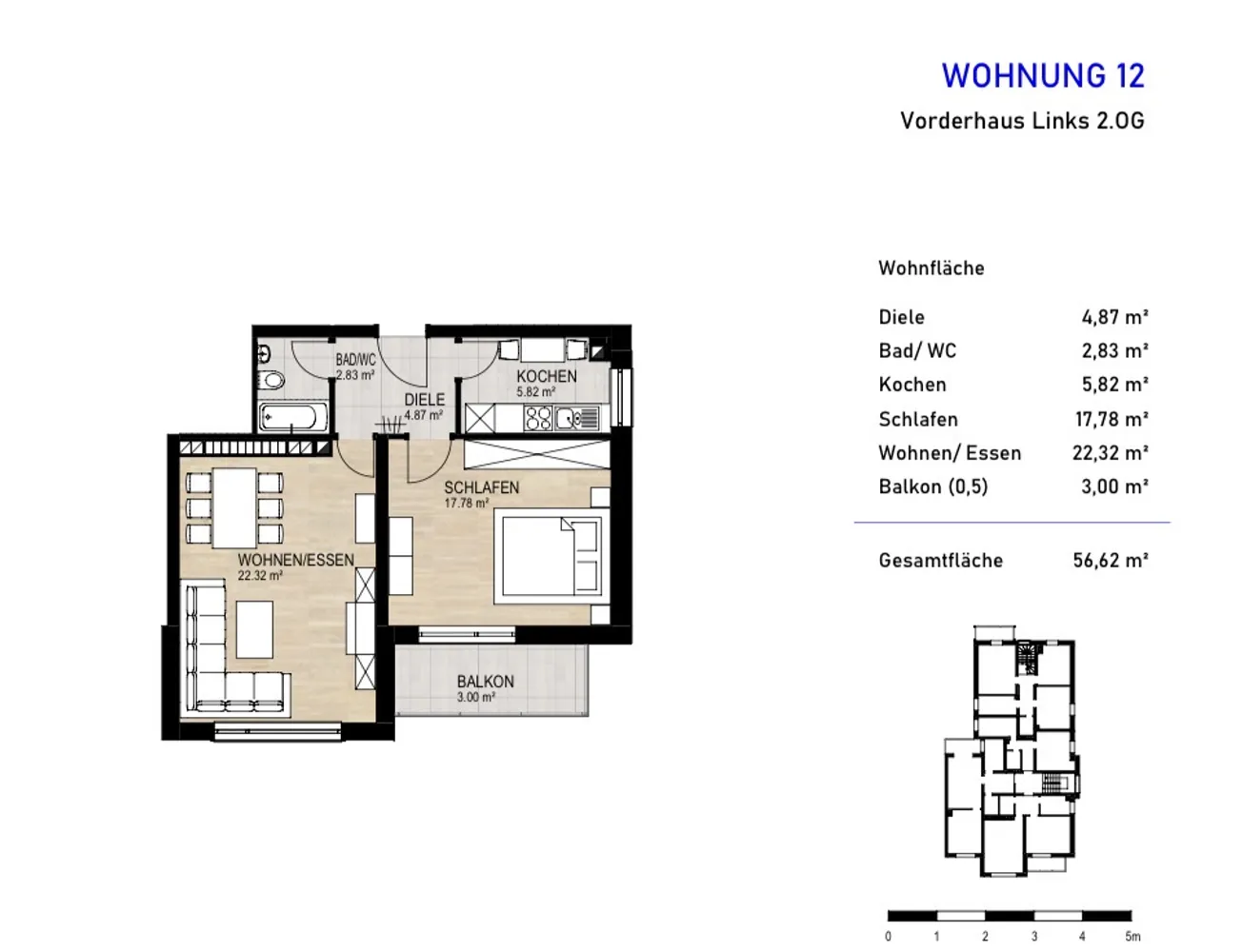 2 Zimmer Wohnung mit 57 m² in Karlsruhe – Bild 5
