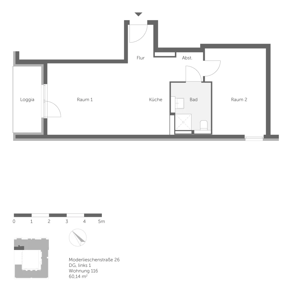 2 room apartment with 60 m² in Berlin – Photo 7