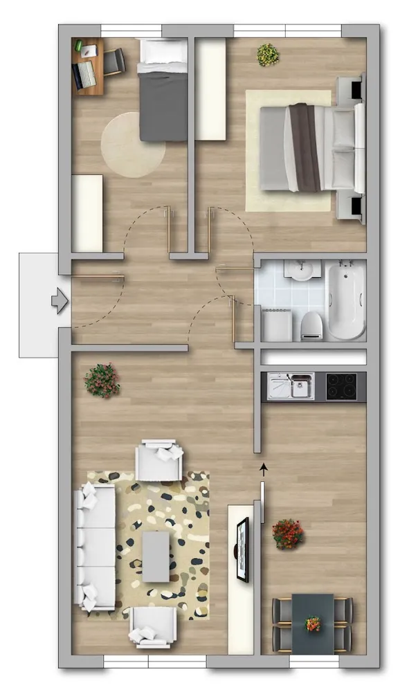 3 room apartment with 67 m² in Gotha – Photo 8