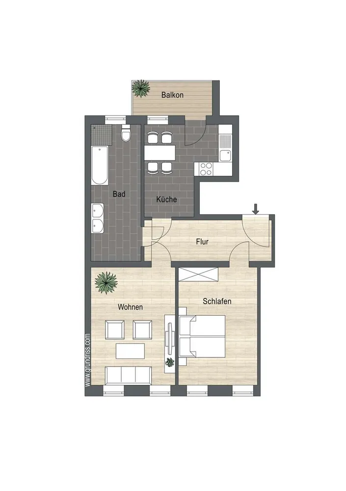 2 Zimmer Wohnung mit 68 m² in Leipzig – Bild 4