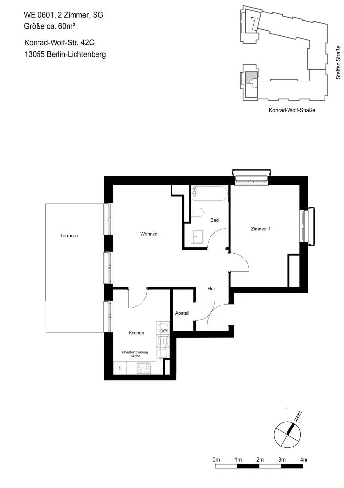 2 room apartment with 60 m² in Berlin – Photo 2