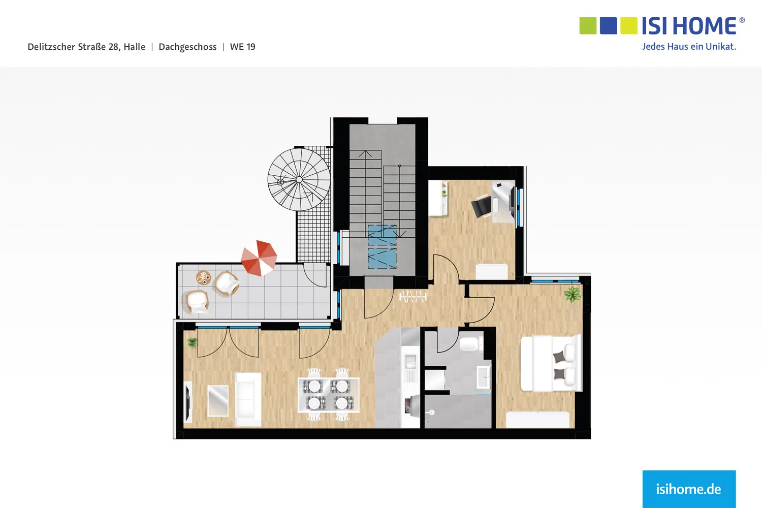 3 Zimmer Wohnung mit 62 m² in Halle (Saale) – Bild 8