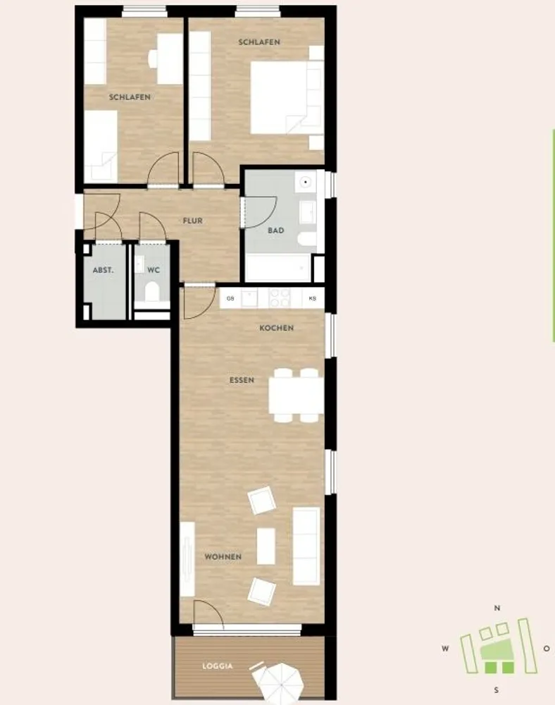 3 Zimmer Wohnung mit 88 m² in Dresden – Bild 3