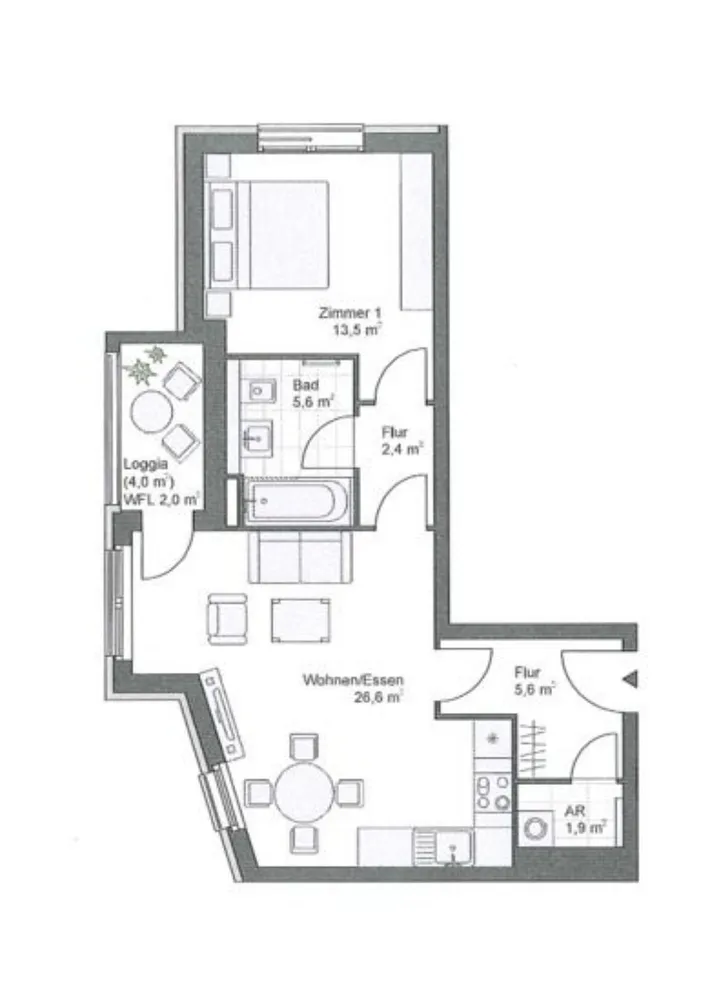 2 Zimmer Wohnung mit 58 m² in Hamburg – Bild 7