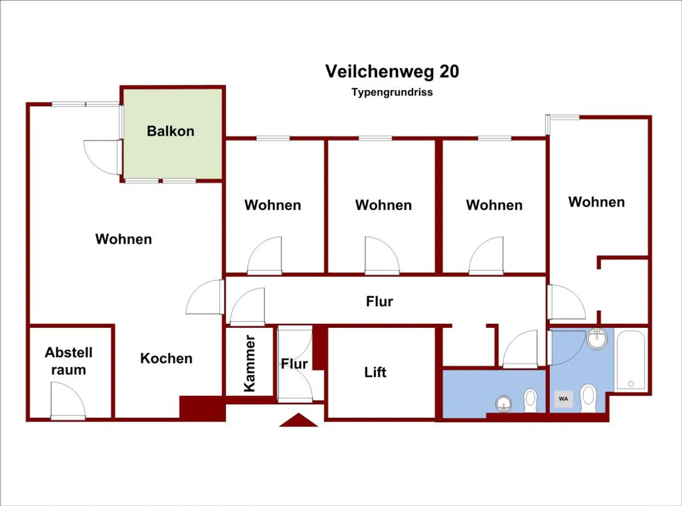 5 Zimmer Wohnung mit 109 m² in Brandenburg an der Havel – Bild 3