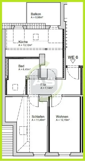 2 Zimmer Wohnung mit 51 m² in Zwickau – Bild 5