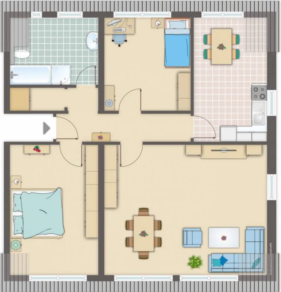 3 Zimmer Wohnung mit 105 m² in Münster – Bild 9
