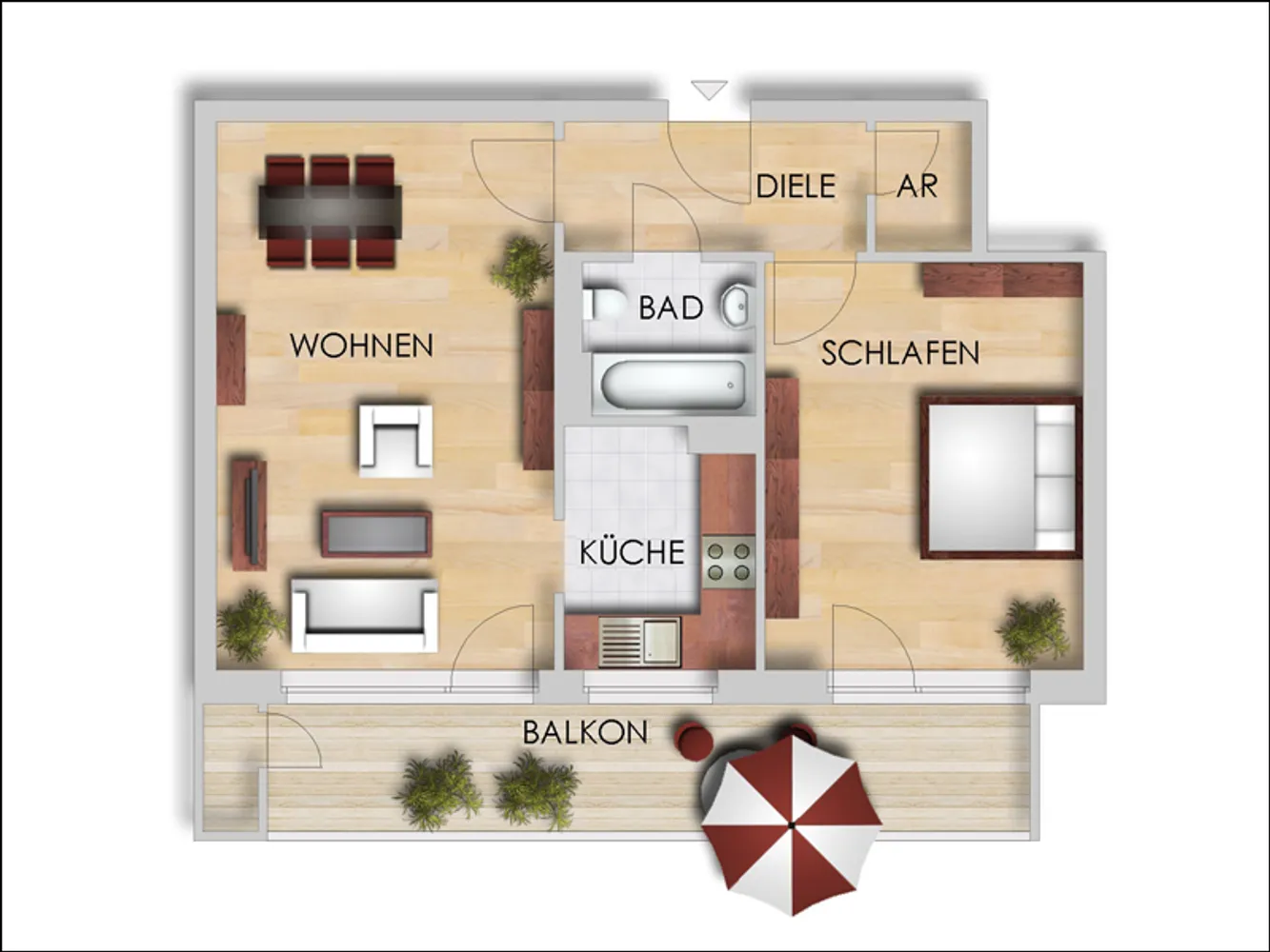 2 Zimmer Wohnung mit 60 m² in Düsseldorf – Bild 5