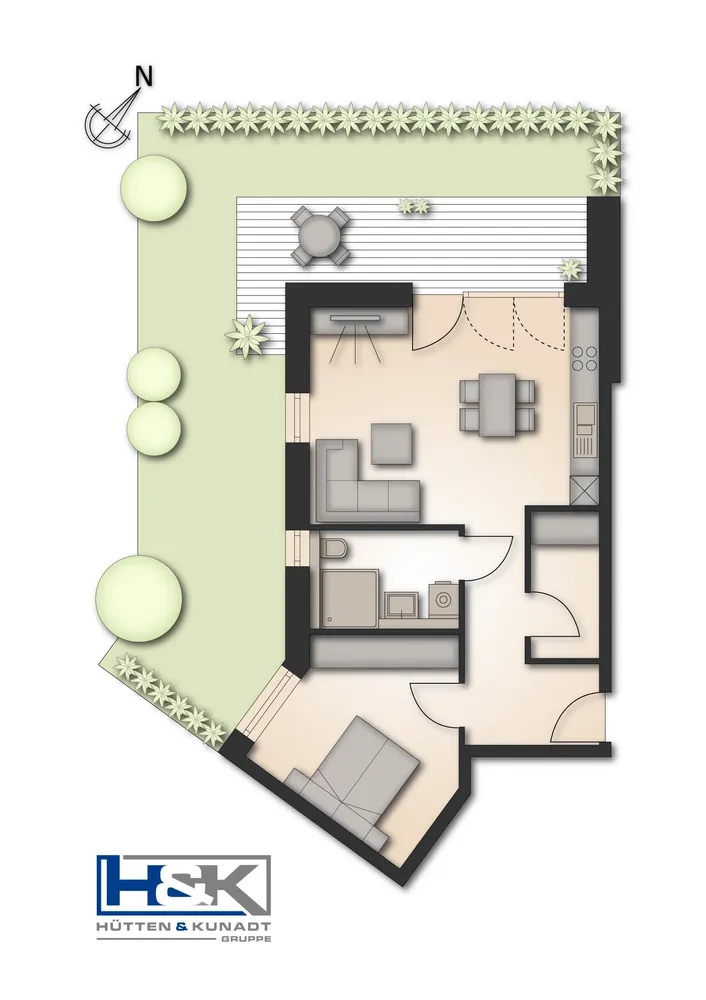 2 room apartment with 70 m² in Hamminkeln – Photo 2