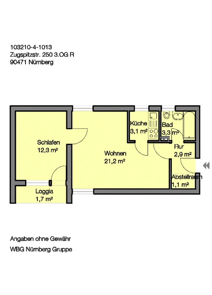 2 Zimmer Wohnung mit 45 m² in Nürnberg – Bild 10
