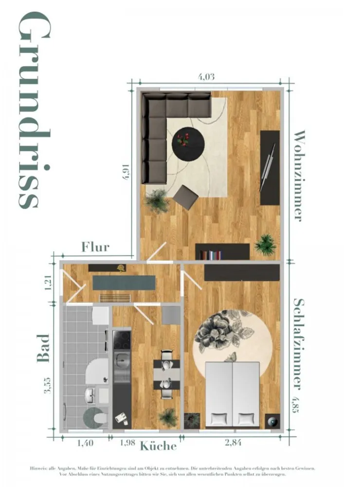 2 Zimmer Wohnung mit 49 m² in Köthen – Bild 6