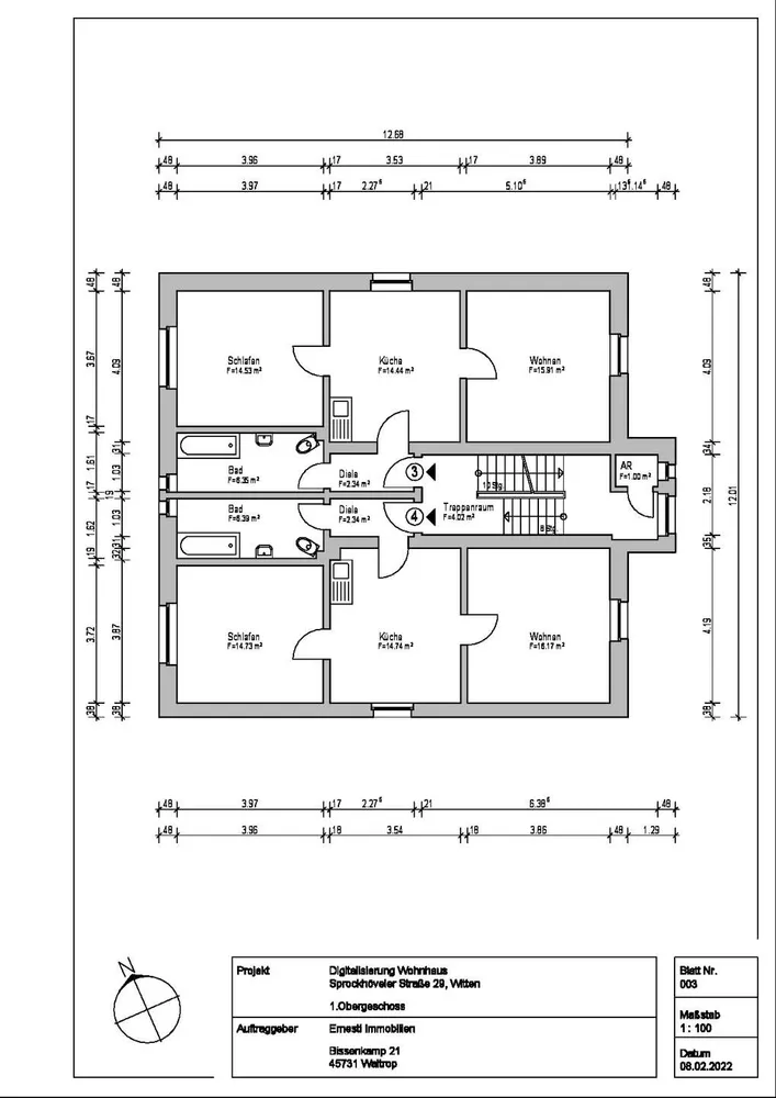2 Zimmer Wohnung mit 54 m² in Witten – Bild 3
