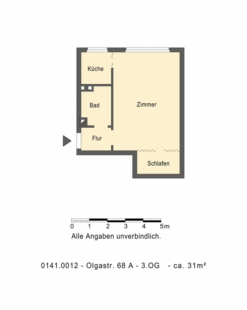 1 Zimmer Wohnung mit 31 m² in Stuttgart – Bild 3