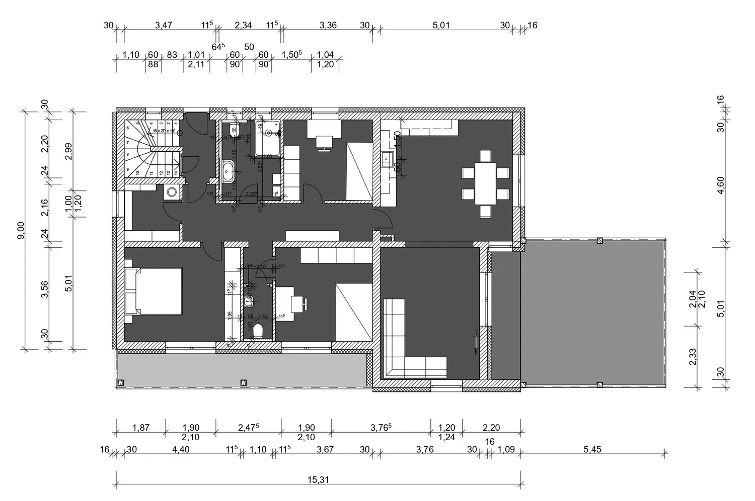 4 Zimmer Wohnung mit 132 m² in Cham – Bild 2