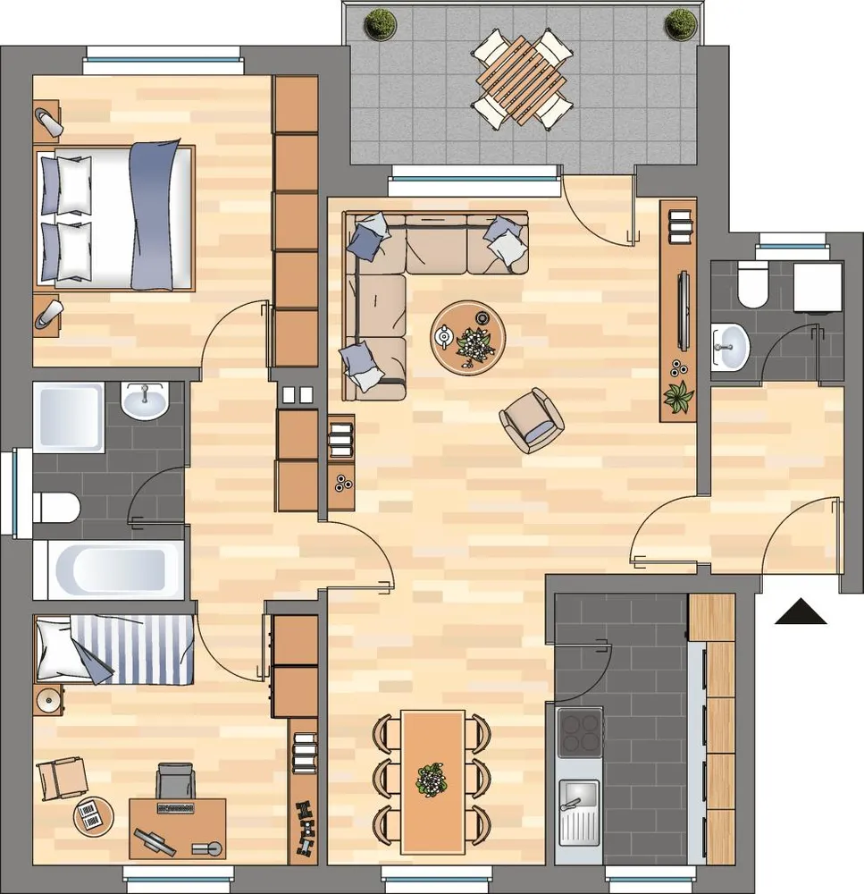 3 Zimmer Wohnung mit 77 m² in Wilhelmshaven – Bild 5