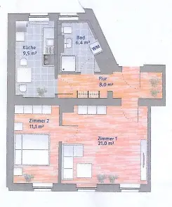 2 Zimmer Wohnung mit 56 m² in Halle (Saale) – Bild 5
