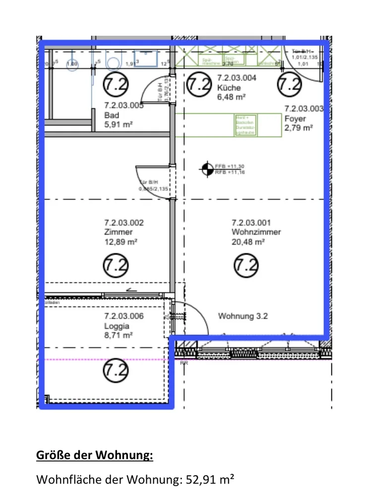 2 Zimmer Wohnung mit 53 m² in Mannheim – Bild 7