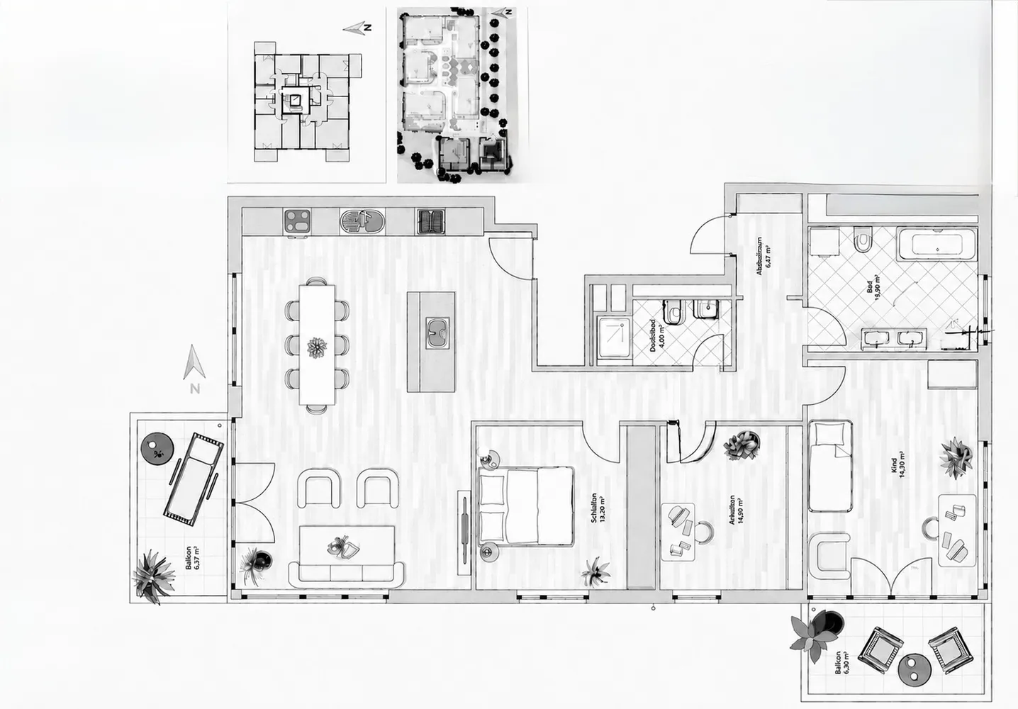 4 Zimmer Wohnung mit 115 m² in München – Bild 2