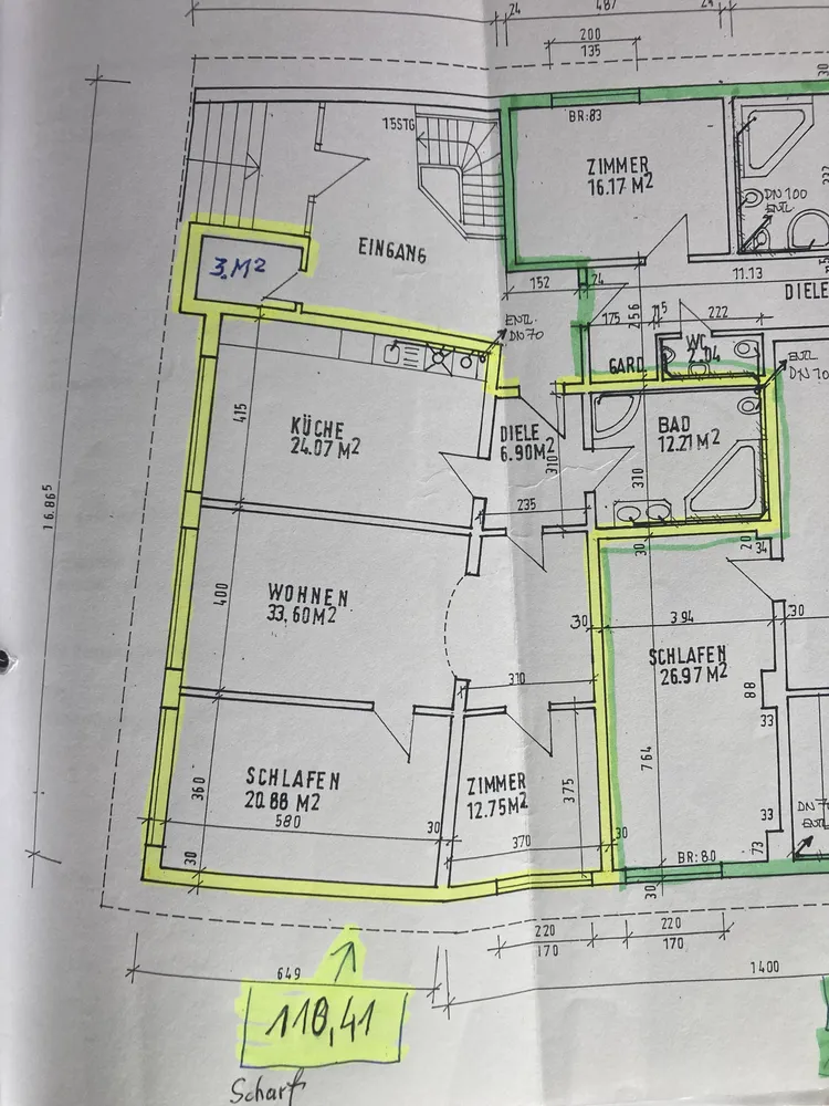 4 Zimmer Wohnung mit 118 m² in Kassel – Bild 5