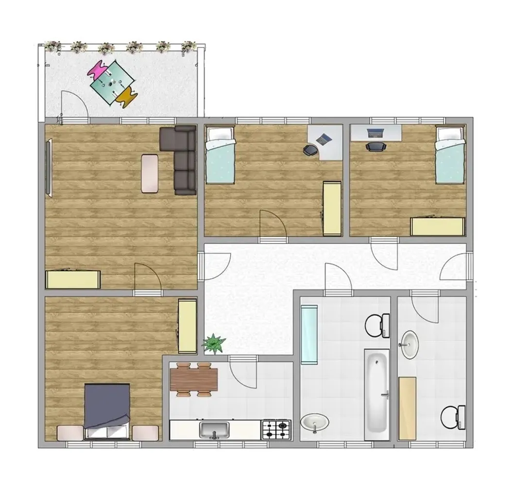 4 room apartment with 77 m² in Bergheim – Photo 4