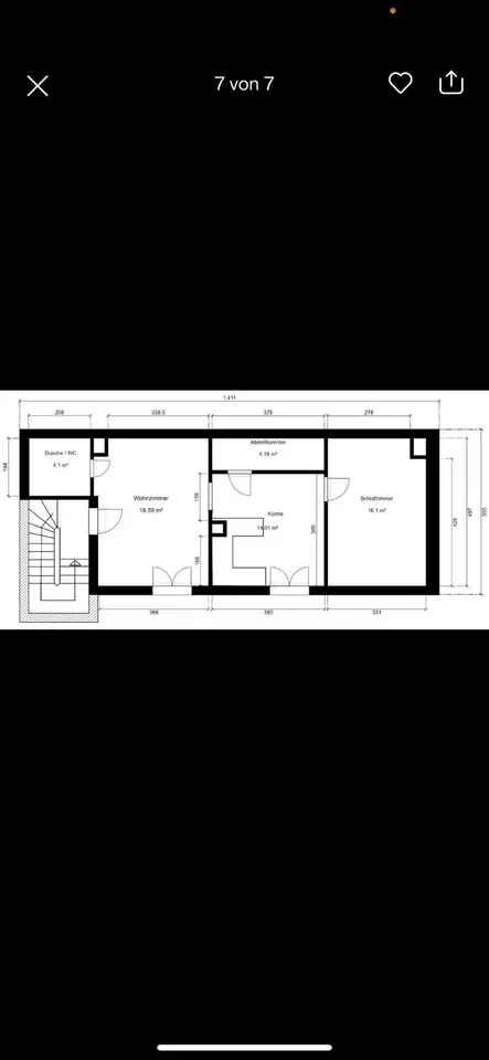 3 Zimmer Wohnung mit 56 m² in Kaiserslautern – Bild 7